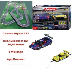 Carrera Digital 132 Pole to Podium - 16,40 Meter - 5 Weichen